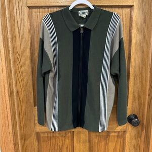 Vintage County Seat Jeanswear Full-Zip Sweater Jacket – XL – Made in Korea